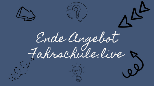 Ende der Zusammenarbeit mit Fahrschule.live