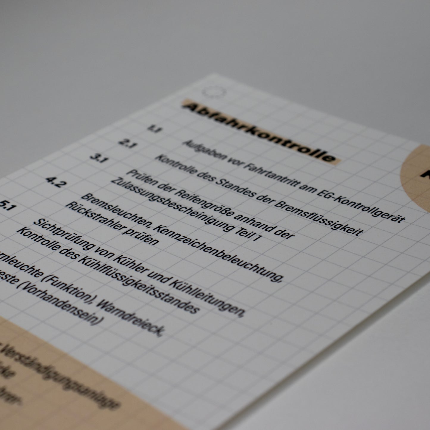 Abfahrkontrollkarten Set